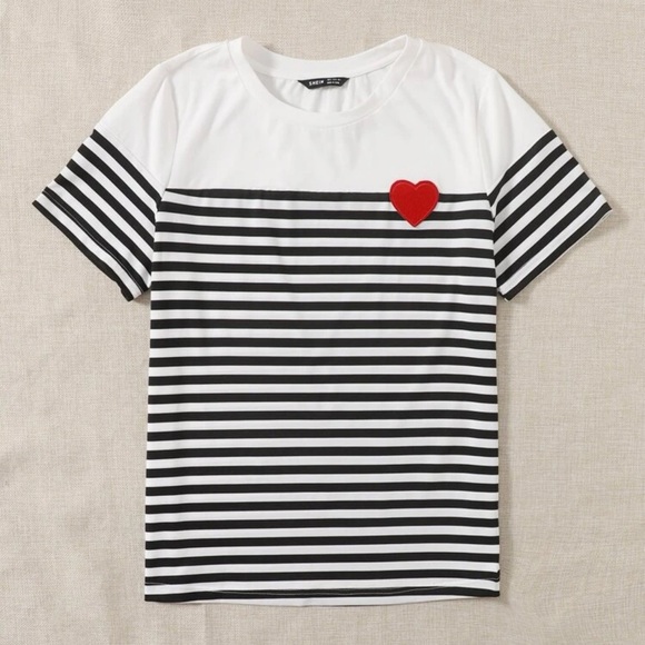 ✴️
 Heart Striped T-Shirt ♥️ - Picture 5 of 6
